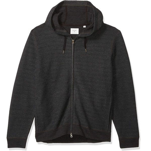 Billy Reid Men s Full Zip Herringbone Texture Hoodie Pete s