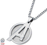 Marvel Comics Unisex "A" Logo Avengers Stainless Steel Chain