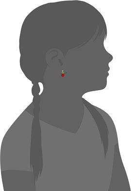 Molly Glitz "Glitz Blitz" 14k Gold-Plated Red Crystal Ball Dangle Drop Earrings