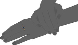 Alex and Ani September Birthstone Adjustable Ring