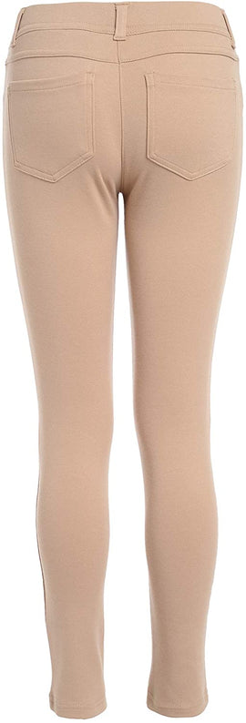 Nautica Plus Girls' School Uniform Stretch Interlock Legging