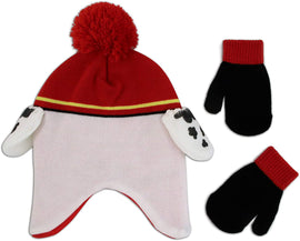 Nickelodeon Boys' Toddler Paw Patrol Character Scandi Hat and Mittens Set