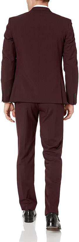 Nick Graham Burgundy Solid Suit
