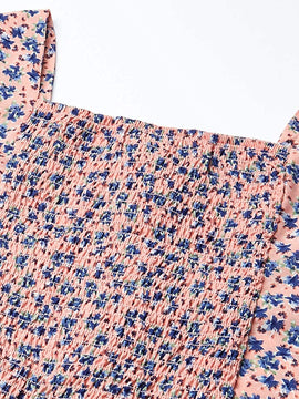 Amy Byer Girls' Puff Short Sleeves Top