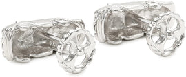 ROTENIER "Novelty" Sterling Silver Convertible Car and Wheel Cufflinks