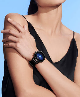 Movado Connect 2.0 Unisex Powered with Wear OS by Google Stainless Steel and Black Leather Smartwatch, Color: Black
