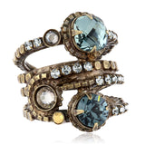 Sorrelli "After Glow" Stacked Crystal Ring