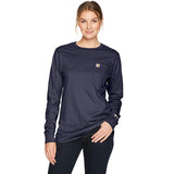 Carhartt Flame Resistant Womens Force Cotton Long Sleeve Crew T Shirt