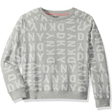 DKNY Girls' Long Sleeve Pullover Sweatshirt