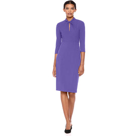 Donna Morgan Women's Knotted Crepe Sheath Dress