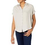 Downeast Women's Gathered Shoulder Top Blouse