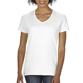 Gildan Women's Heavy Cotton V-Neck T-Shirt, 2-Pack
