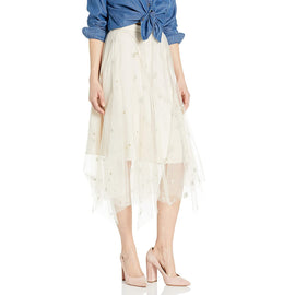 Jenny Yoo Women's Astrid Embroidered Tulle Covent Garden Skirt