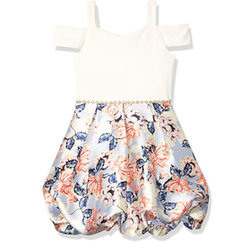 Speechless Girls' Off The Shoulder Bubble Skirt Party Dress