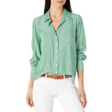 Vince Camuto Women's Long Sleeve Two Pocket Pinstripe Refresh Button Down Blouse